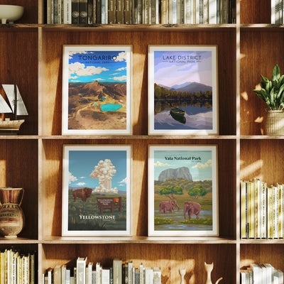 National Park Posters framed and unframed, from around the world.