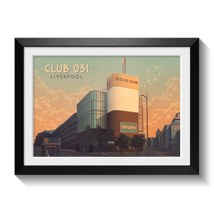 Club 051 Liverpool Nightclub Poster