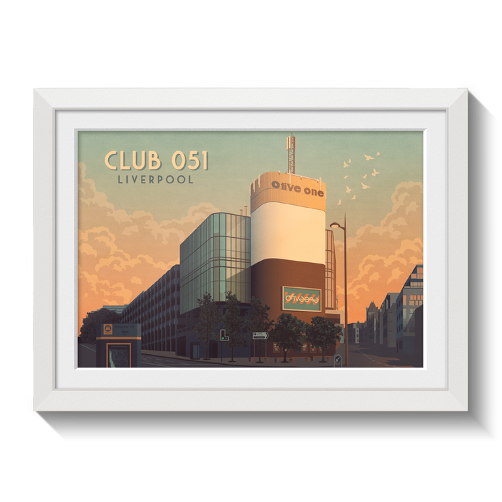 Club 051 Liverpool Nightclub Poster