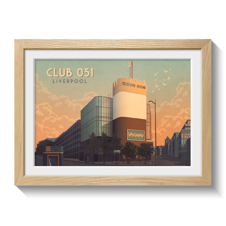 Club 051 Liverpool Nightclub Poster