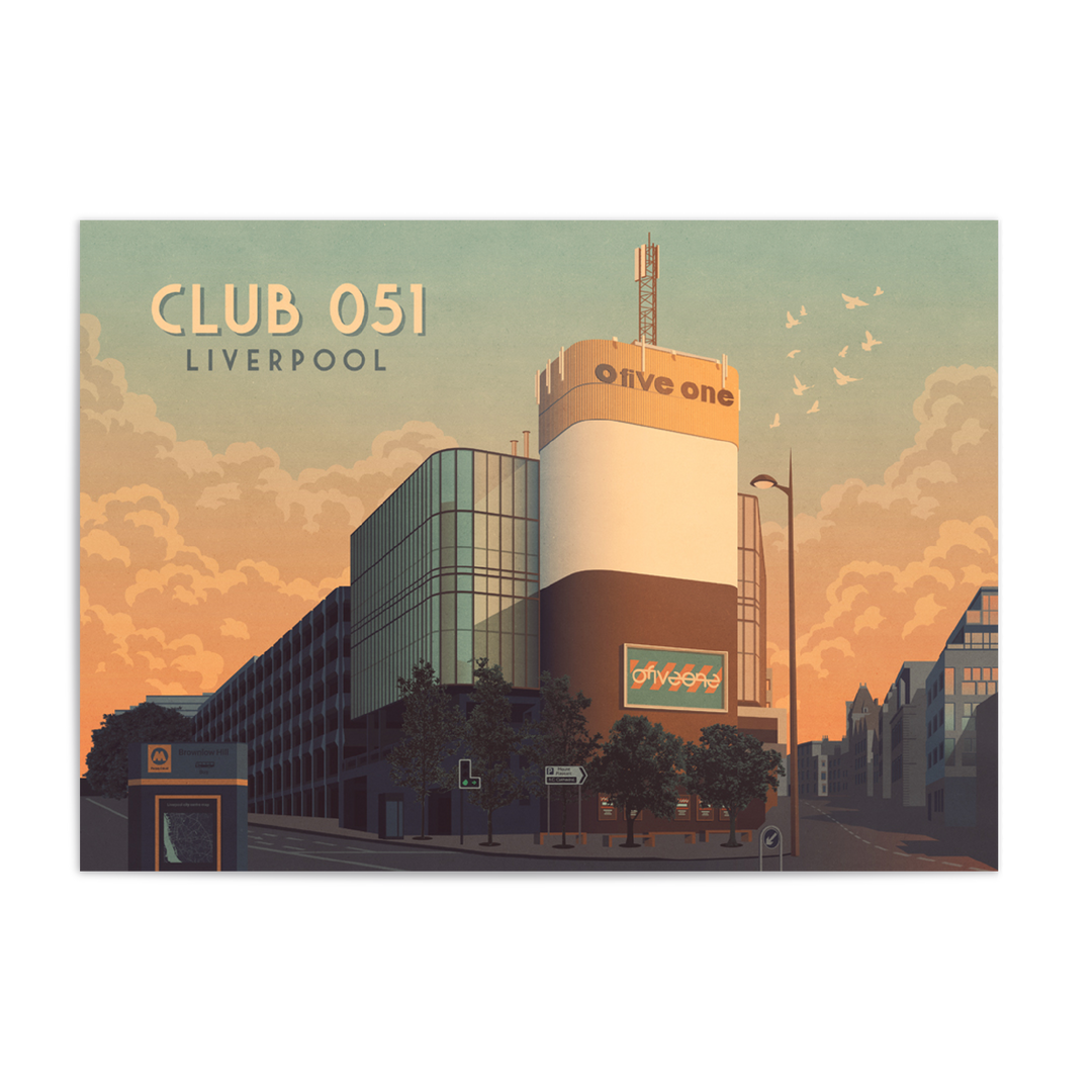 Club 051 Liverpool Nightclub Poster