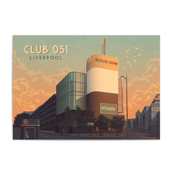 Club 051 Liverpool Nightclub Poster