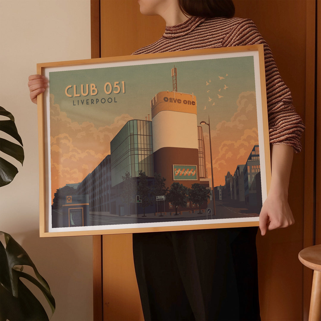 Club 051 Liverpool Nightclub Poster