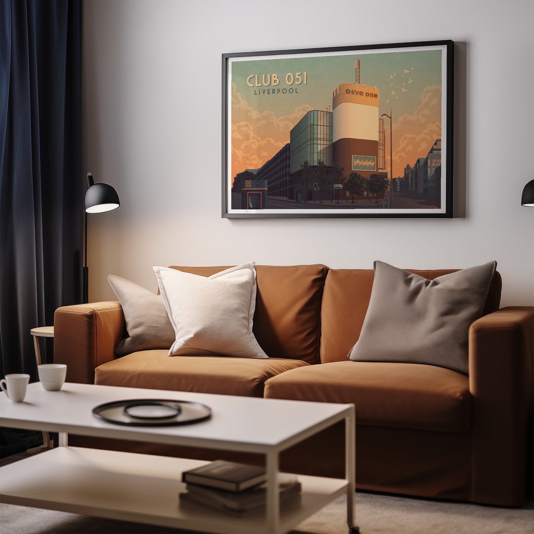 Club 051 Liverpool Nightclub Poster