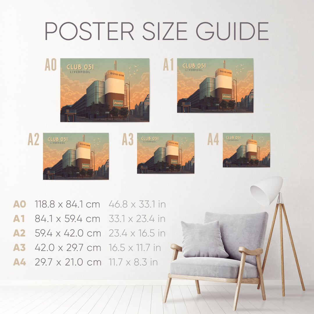 Club 051 Liverpool Nightclub Poster