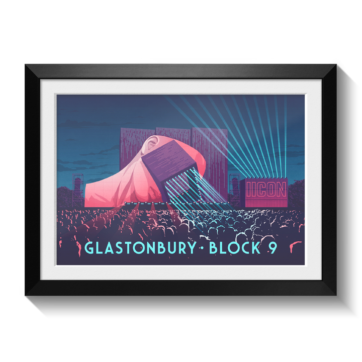Glastonbury Festival Block 9 Poster