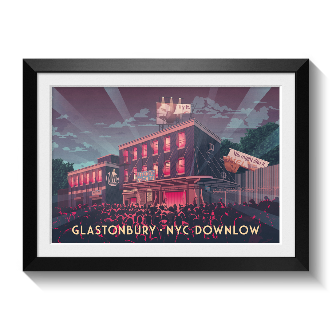 Glastonbury Festival NYC Downlow Poster
