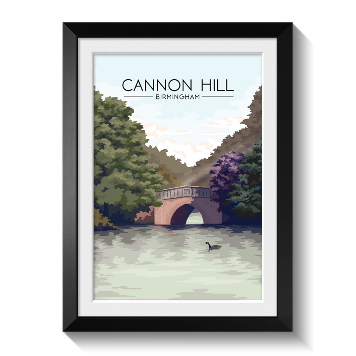 Cannon Hill Birmingham Travel Poster