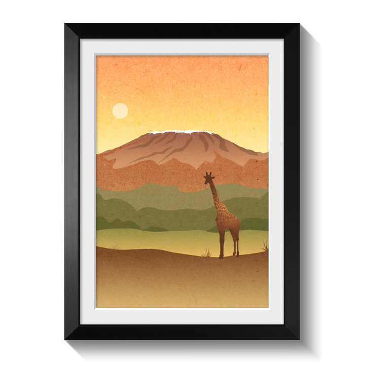 Tanzania Safari Themed Nursery Poster