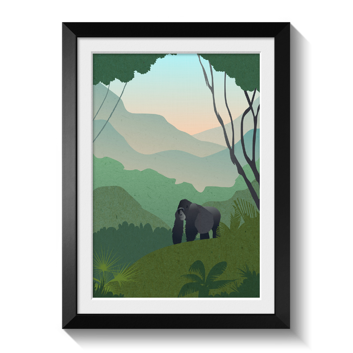 Uganda Safari Themed Nursery Print