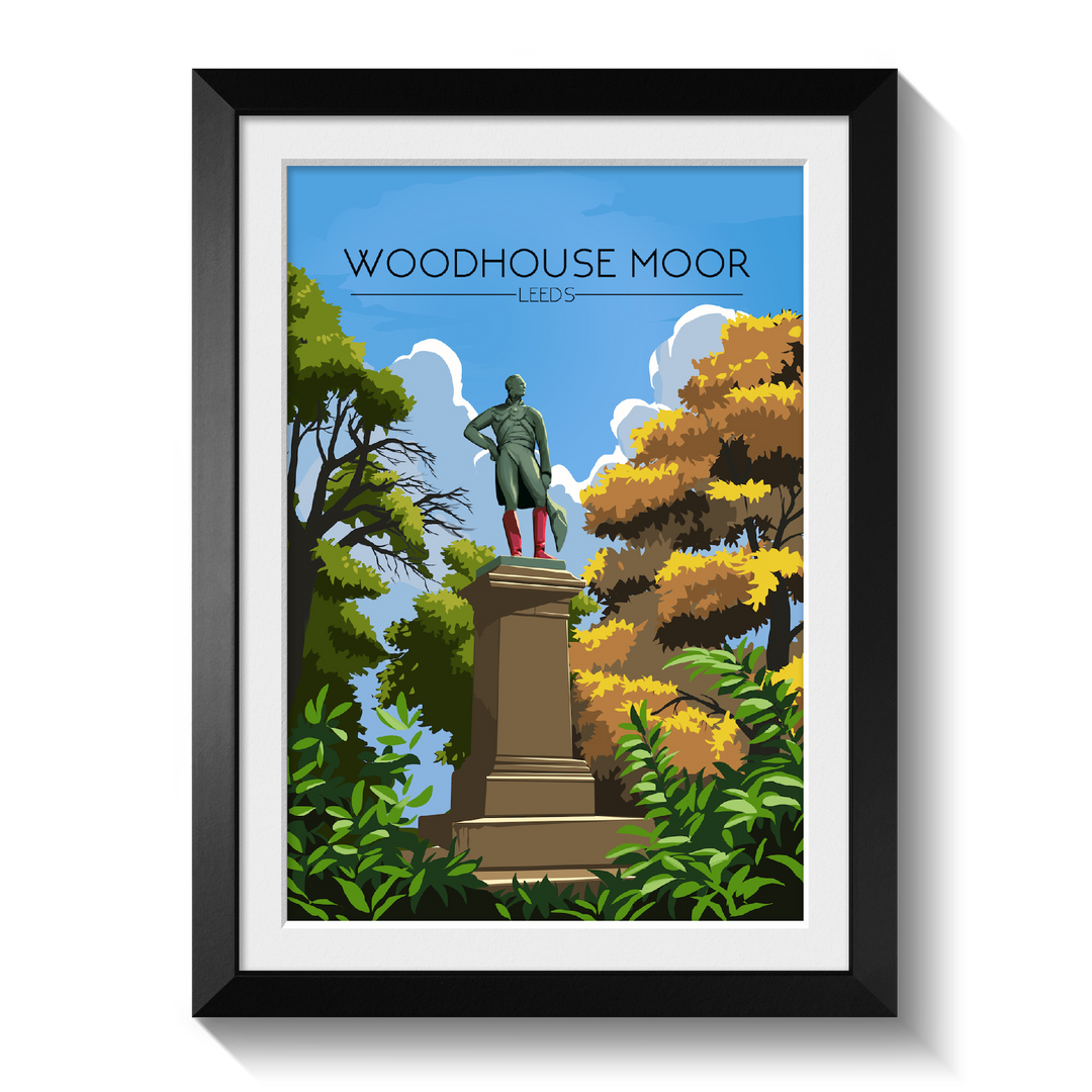Woodhouse Moor Leeds Travel Poster