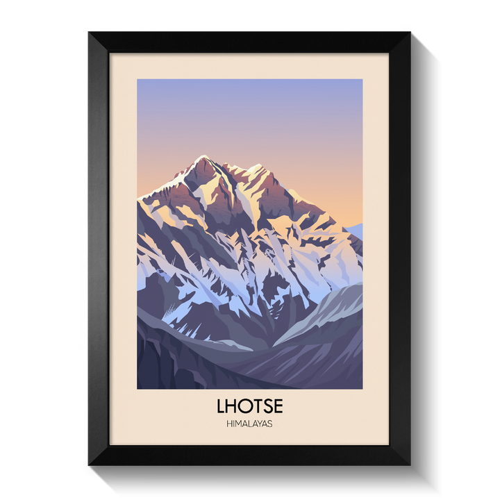 Lhotse Mountain Himalayas Poster