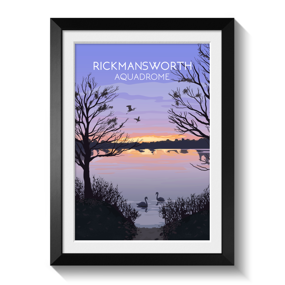 Rickmansworth Aquadrome Travel Poster