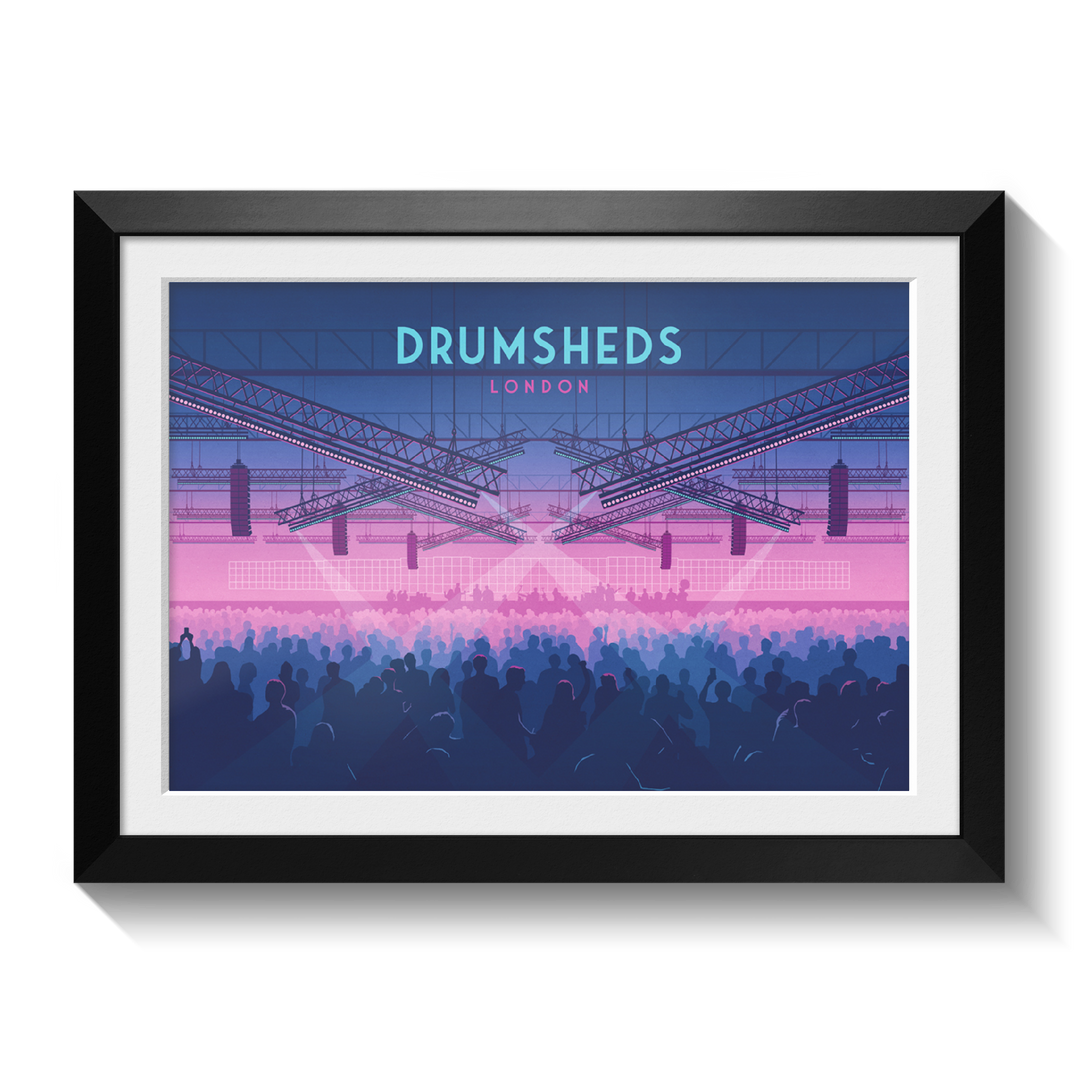 Drumsheds London Nightclub Poster