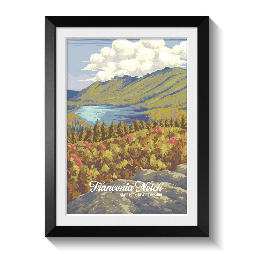 Franconia Notch State Park Travel Poster