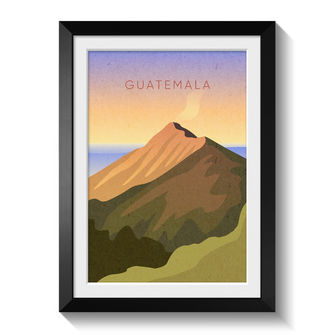 Guatemala Minimal Travel Poster