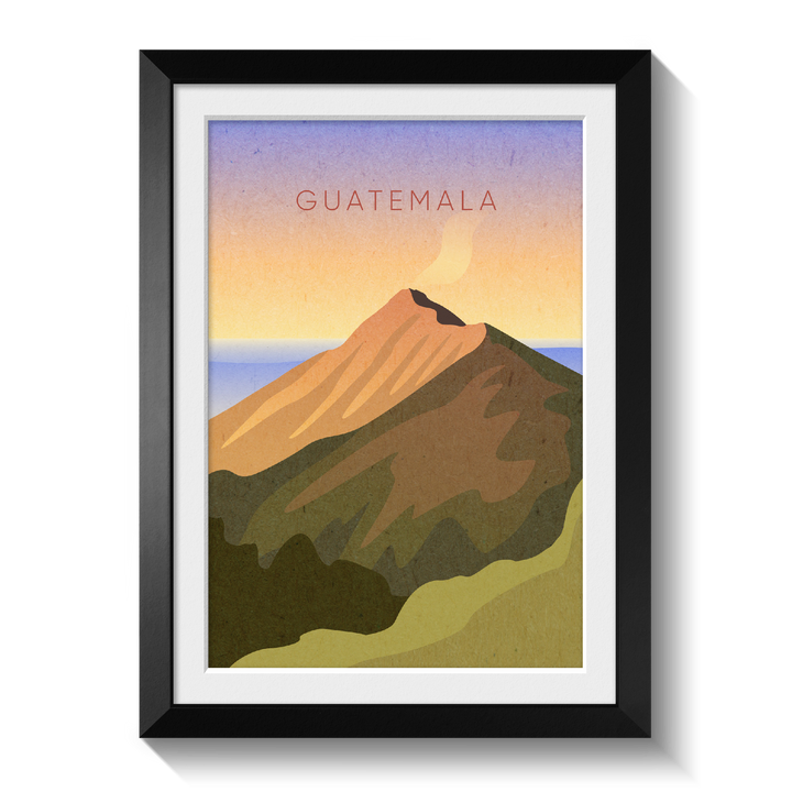 Guatemala Minimal Travel Poster