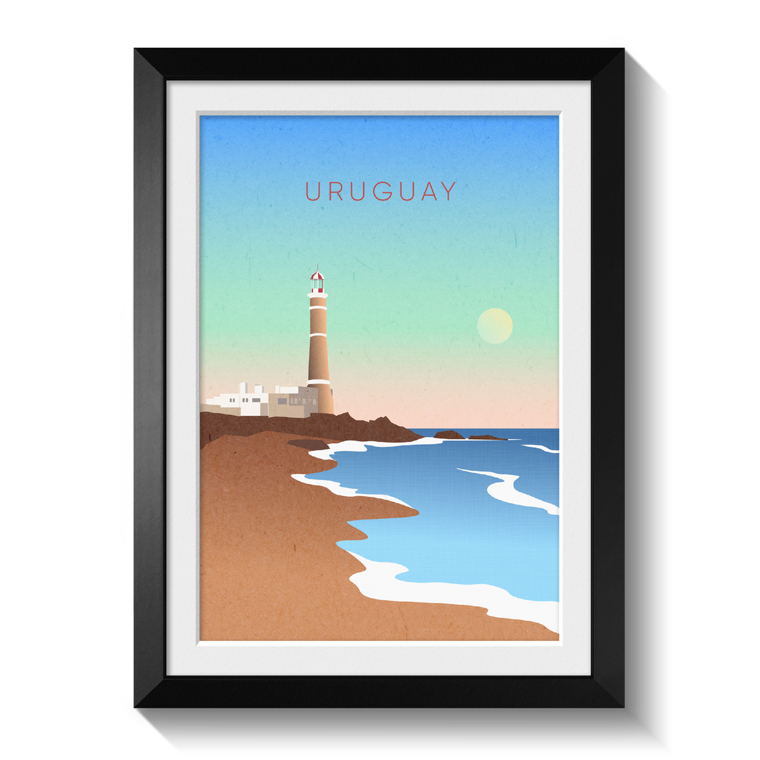 Uruguay Minimal Travel Poster