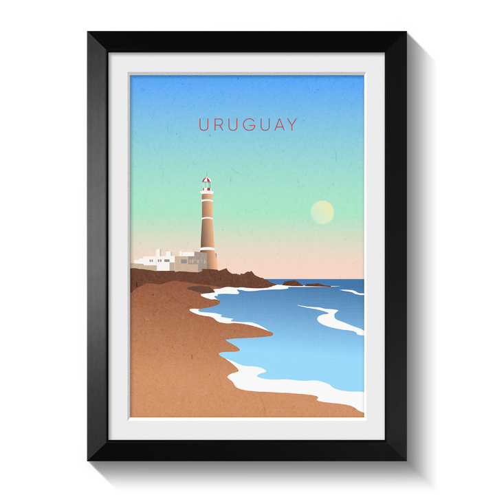 Uruguay Minimal Travel Poster