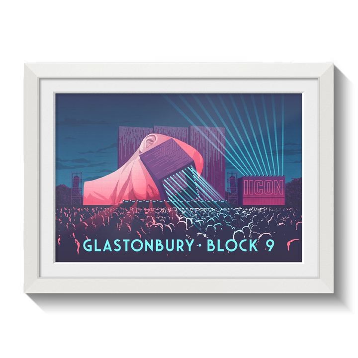 Glastonbury Festival Block 9 Poster