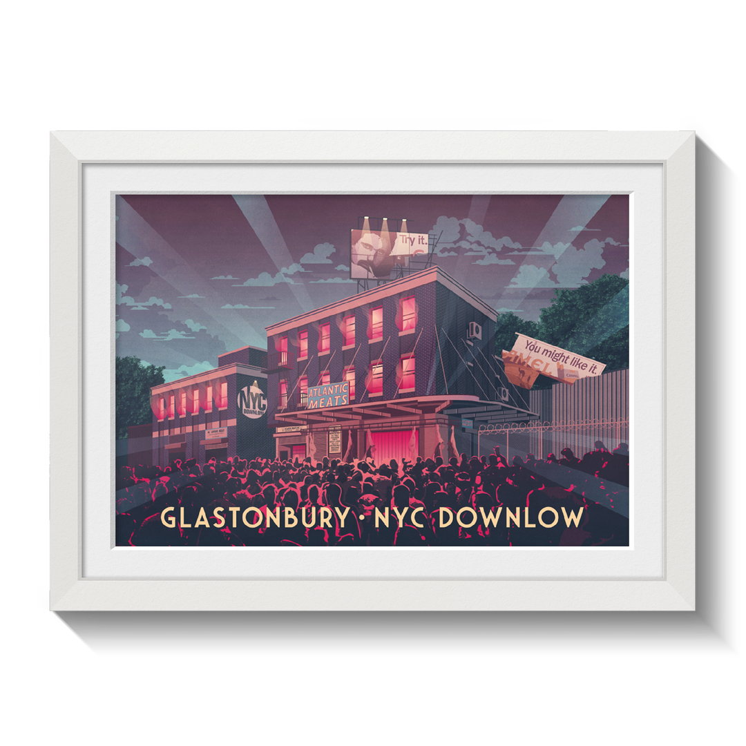 Glastonbury Festival NYC Downlow Poster