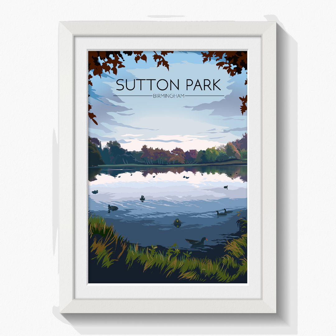 Sutton Park Birmingham Travel Poster