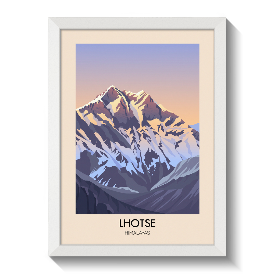 Lhotse Mountain Himalayas Poster