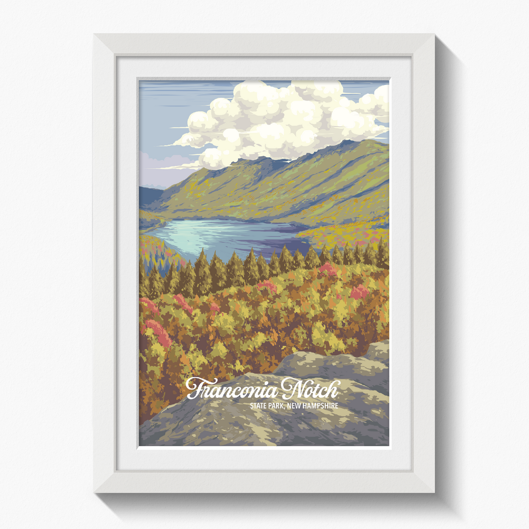 Franconia Notch State Park Travel Poster