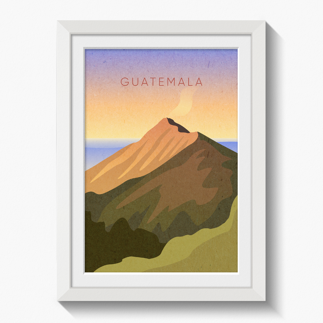 Guatemala Minimal Travel Poster