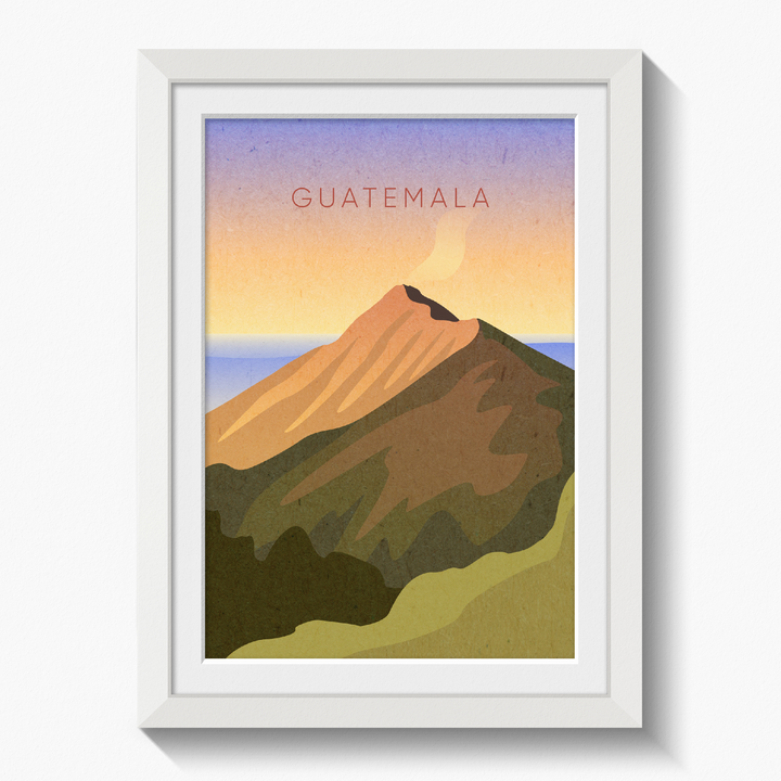 Guatemala Minimal Travel Poster