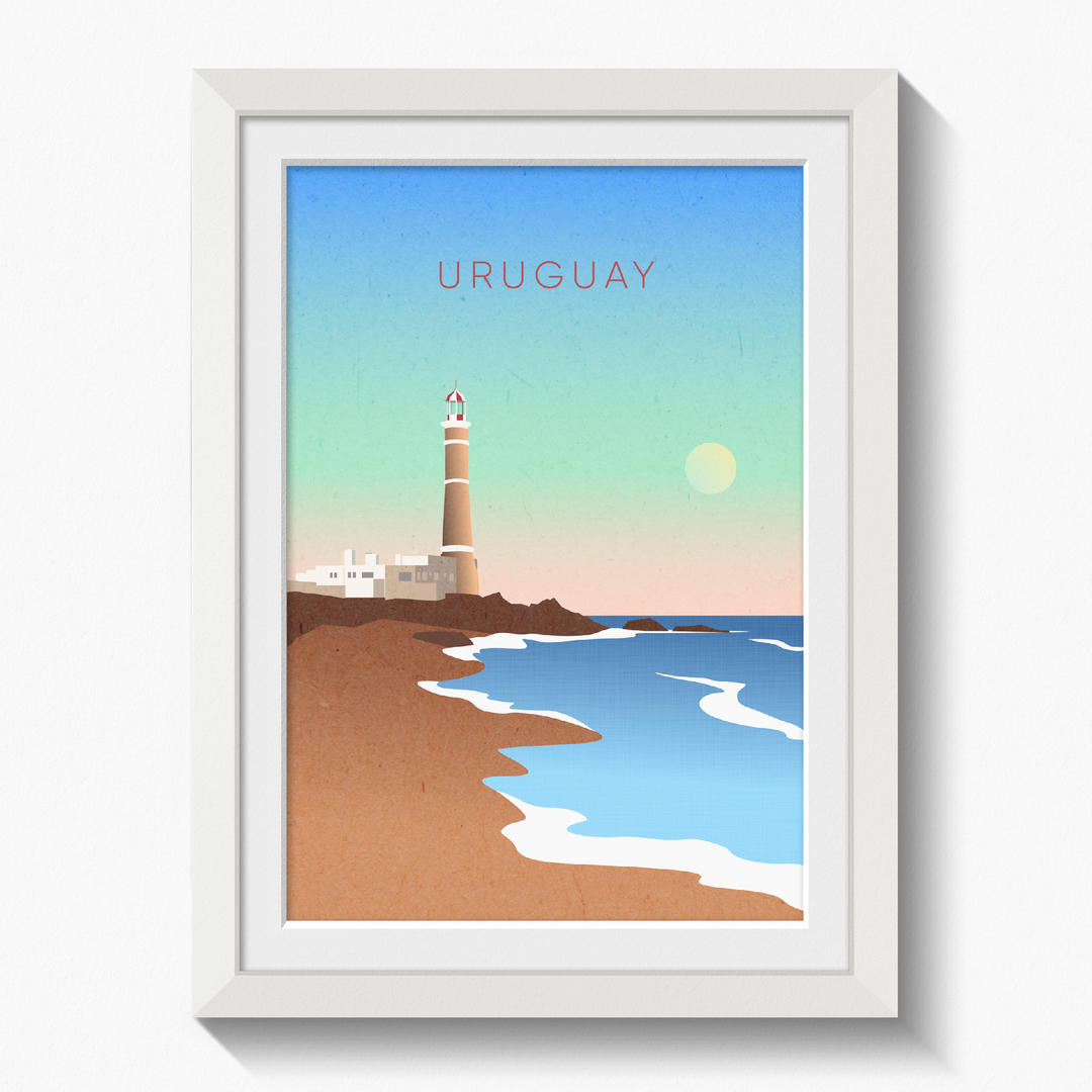 Uruguay Minimal Travel Poster