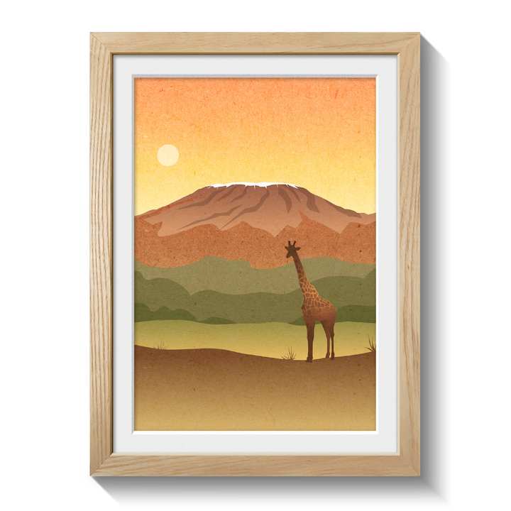 Tanzania Safari Themed Nursery Poster