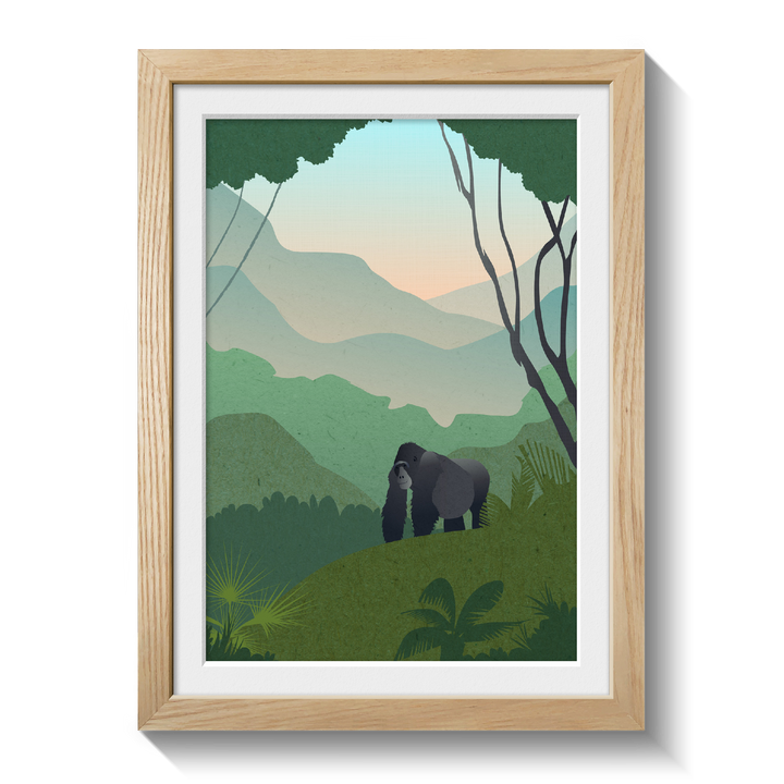 Uganda Safari Themed Nursery Print