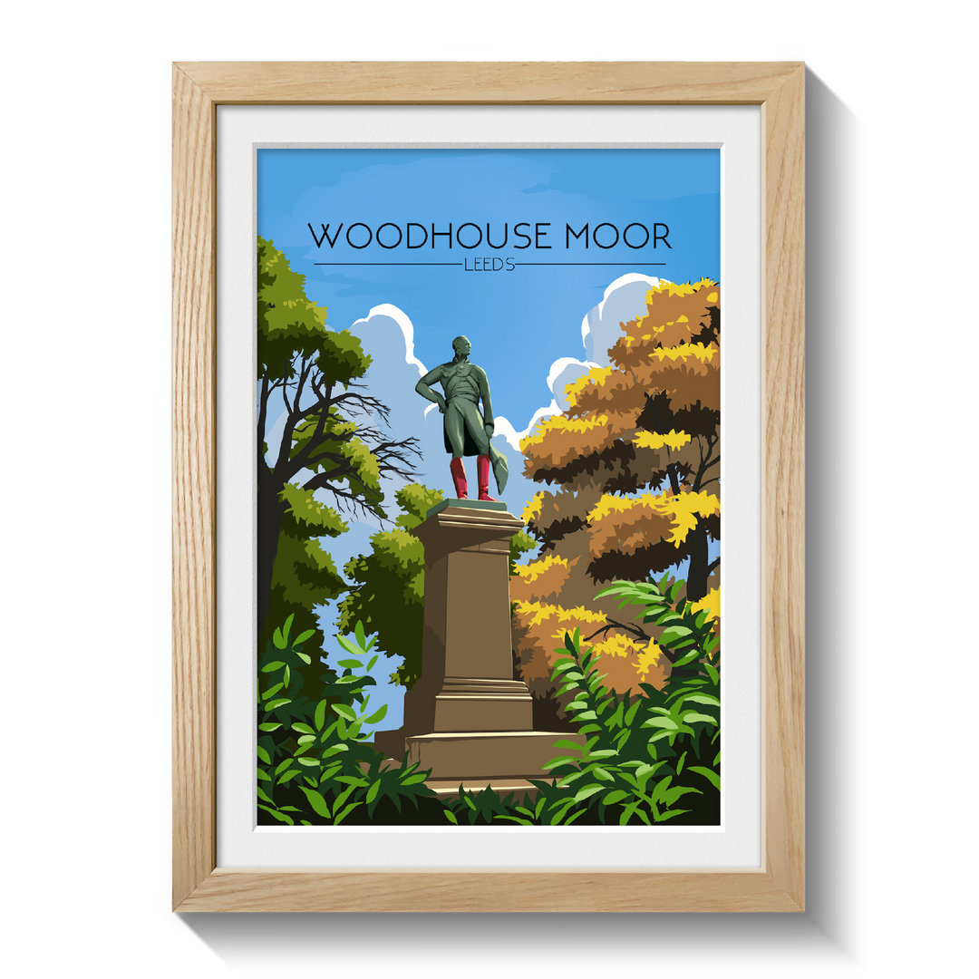 Woodhouse Moor Leeds Travel Poster