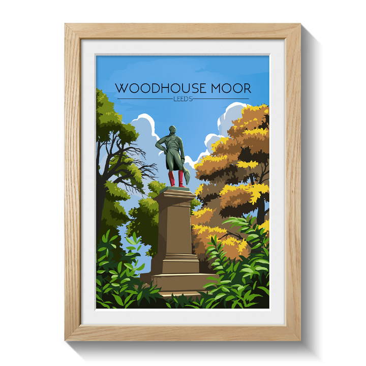Woodhouse Moor Leeds Travel Poster