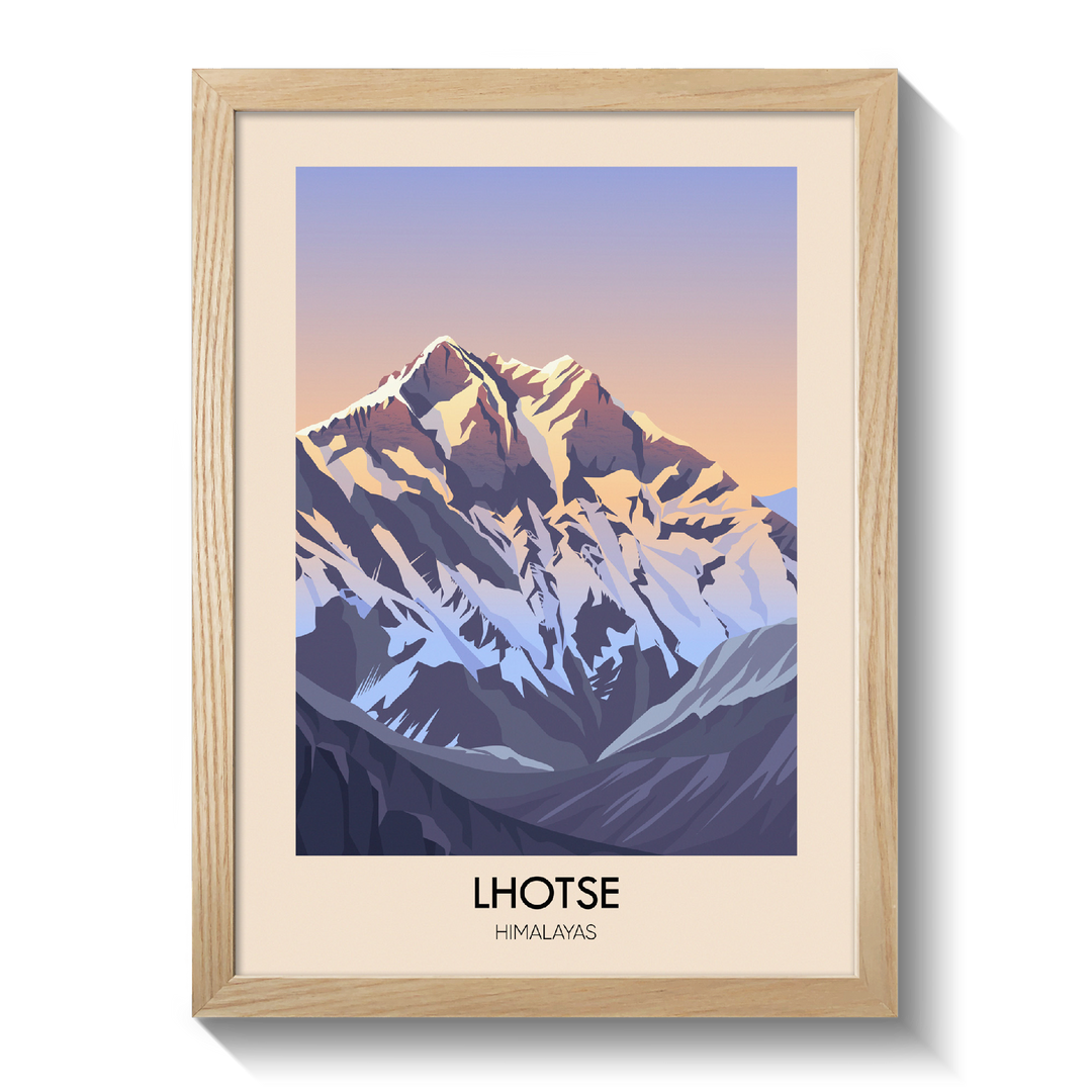 Lhotse Mountain Himalayas Poster