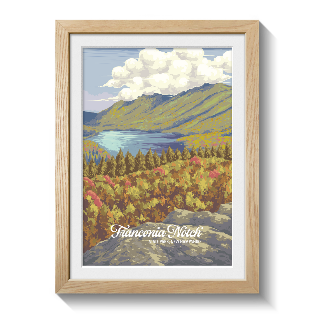 Franconia Notch State Park Travel Poster
