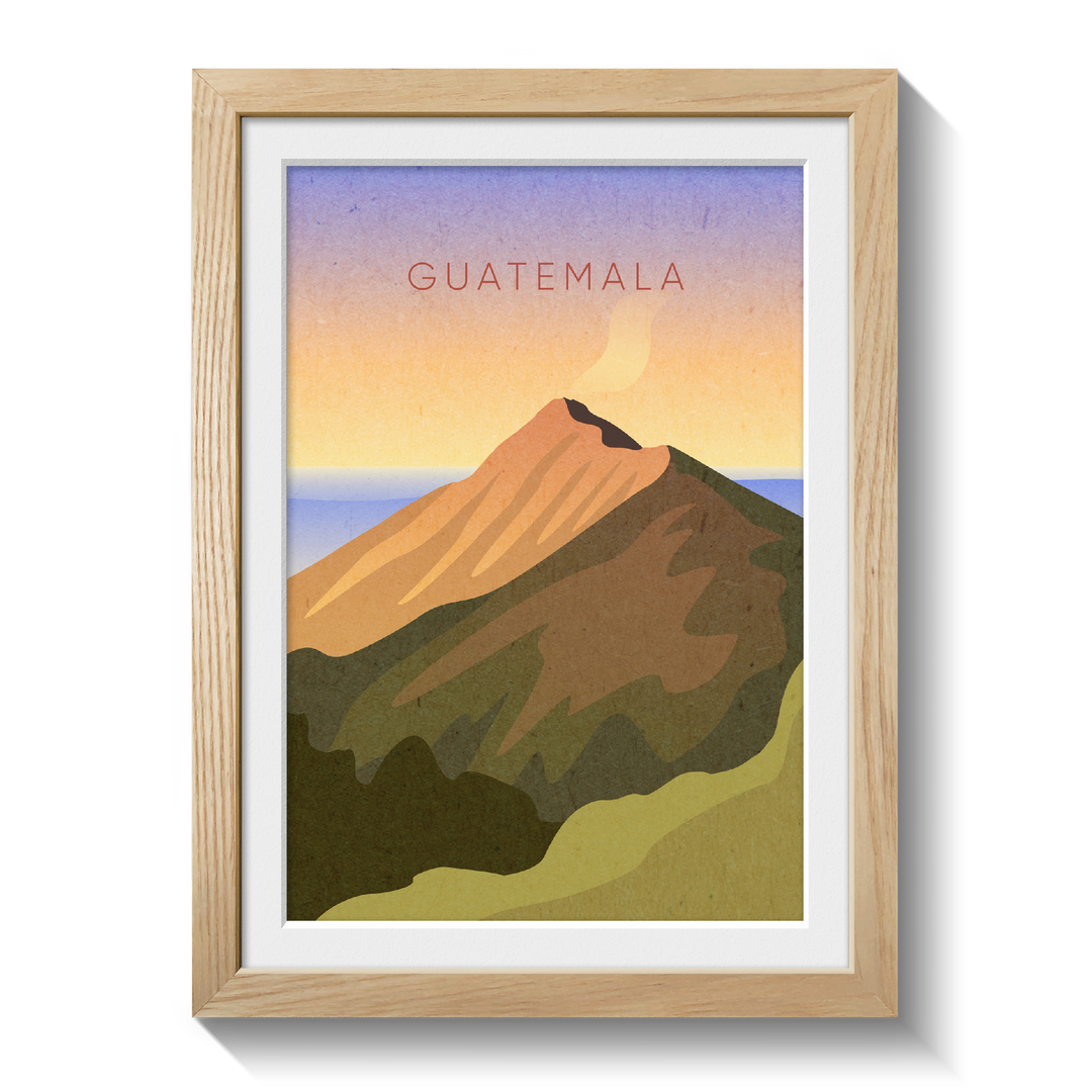 Guatemala Minimal Travel Poster
