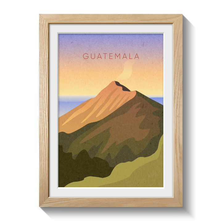 Guatemala Minimal Travel Poster