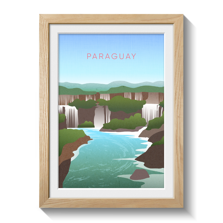 Paraguay Minimal Travel Poster