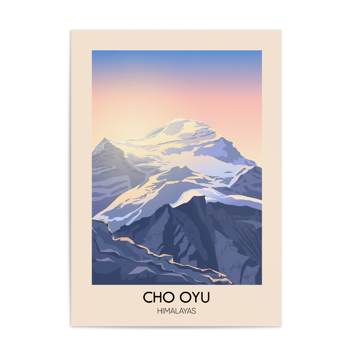Cho Oyu Himalayas Travel Poster