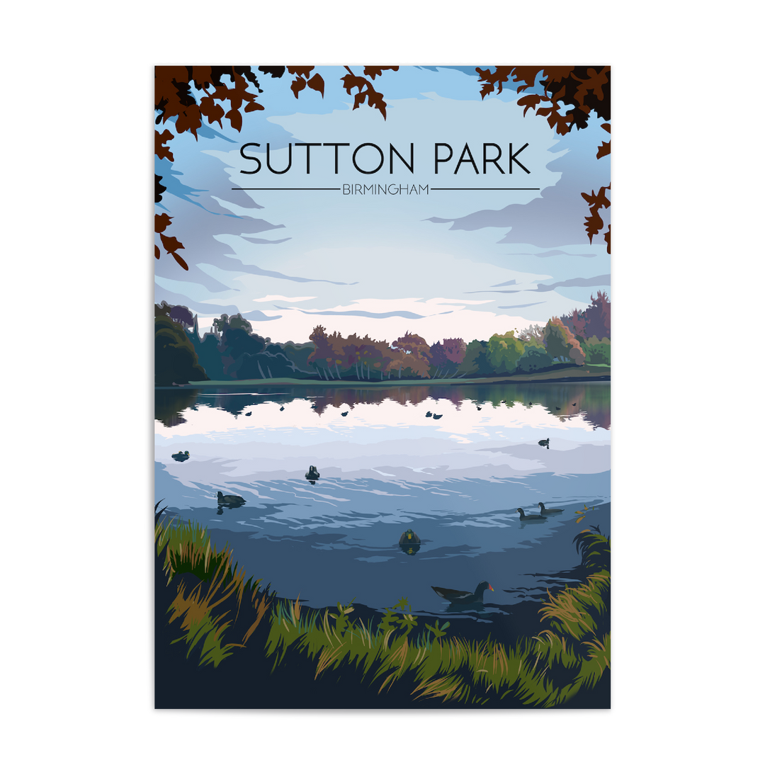 Sutton Park Birmingham Travel Poster