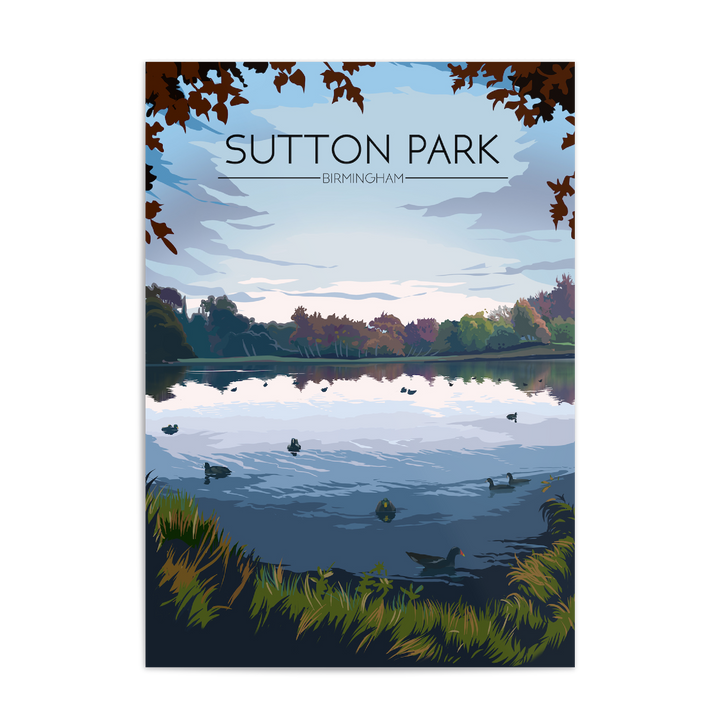 Sutton Park Birmingham Travel Poster