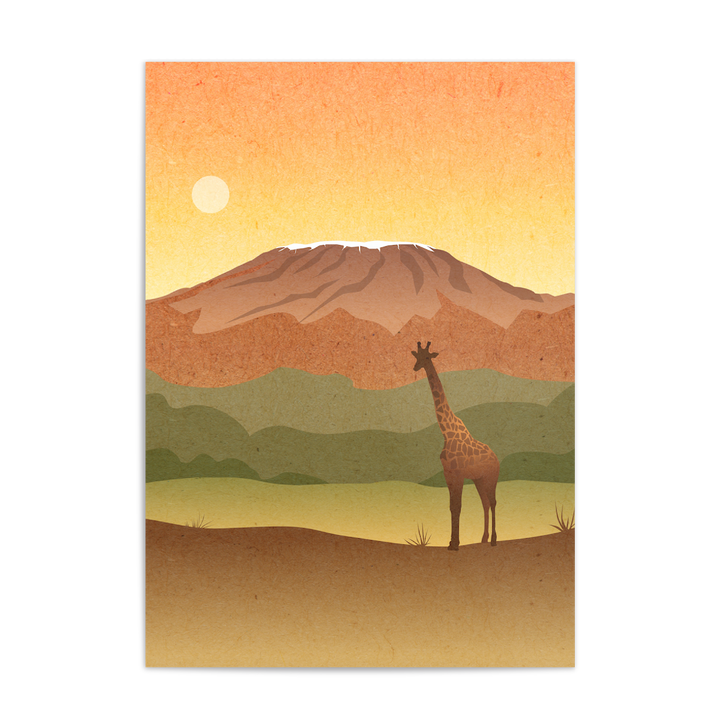 Tanzania Safari Themed Nursery Poster