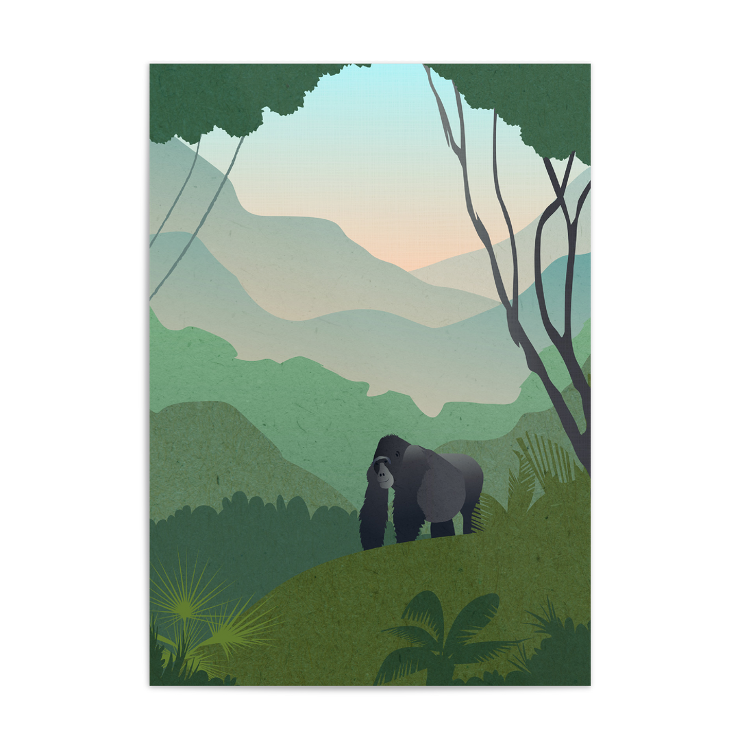 Uganda Safari Themed Nursery Print