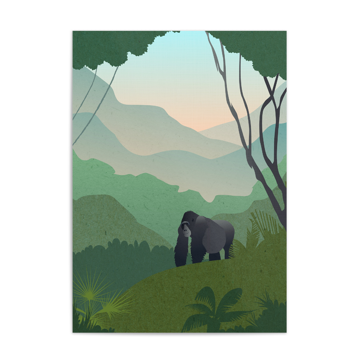 Uganda Safari Themed Nursery Print