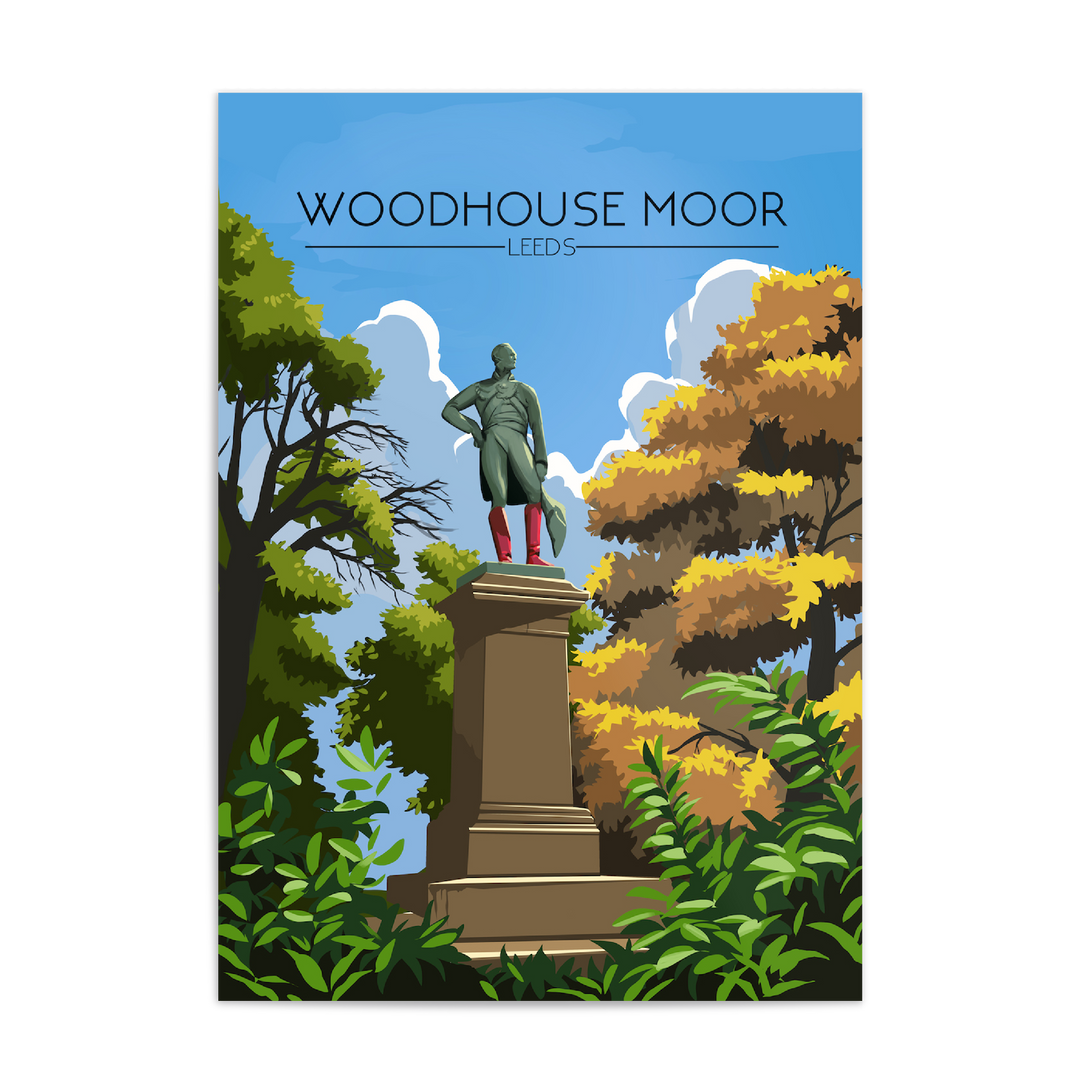 Woodhouse Moor Leeds Travel Poster