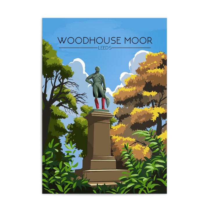 Woodhouse Moor Leeds Travel Poster
