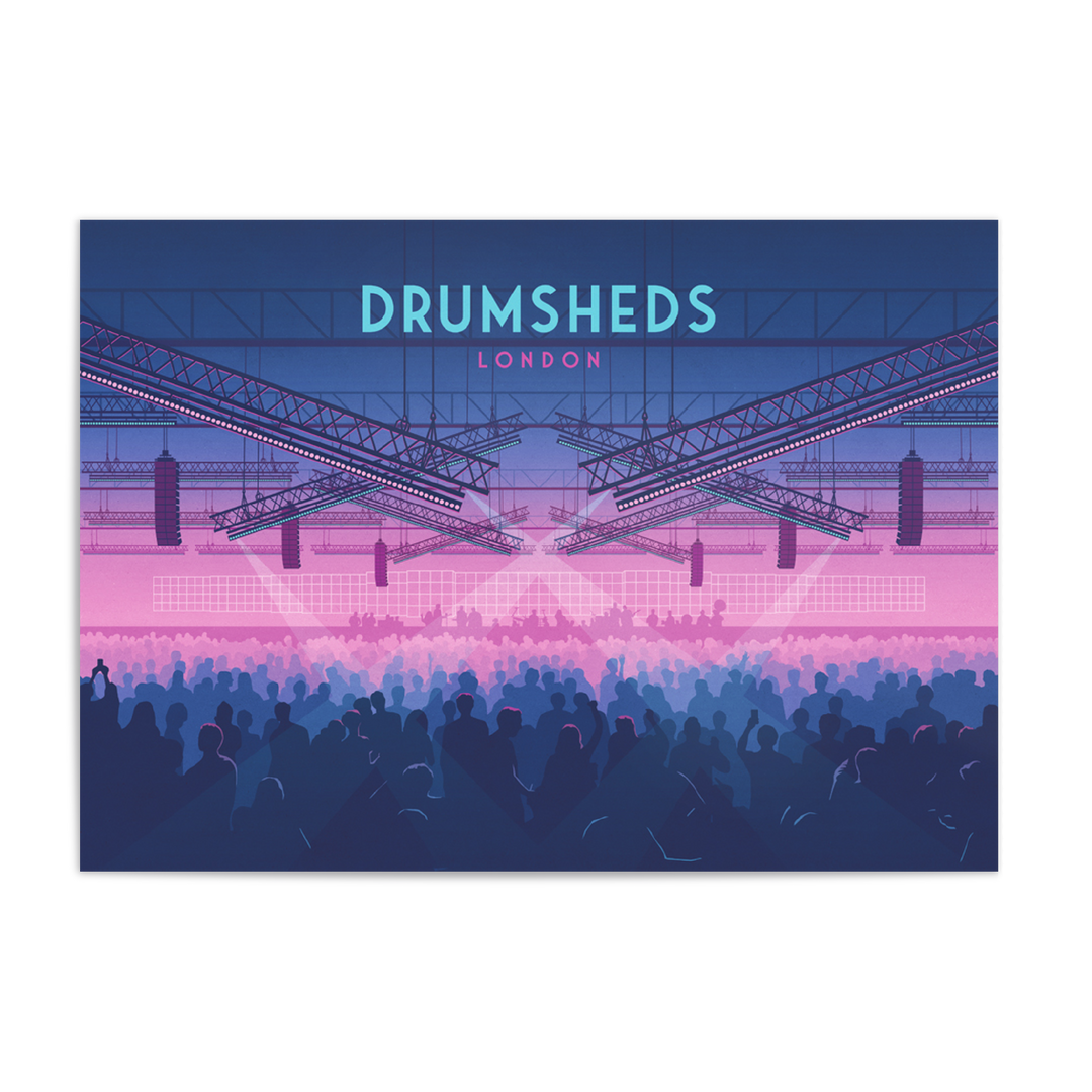 Drumsheds London Nightclub Poster