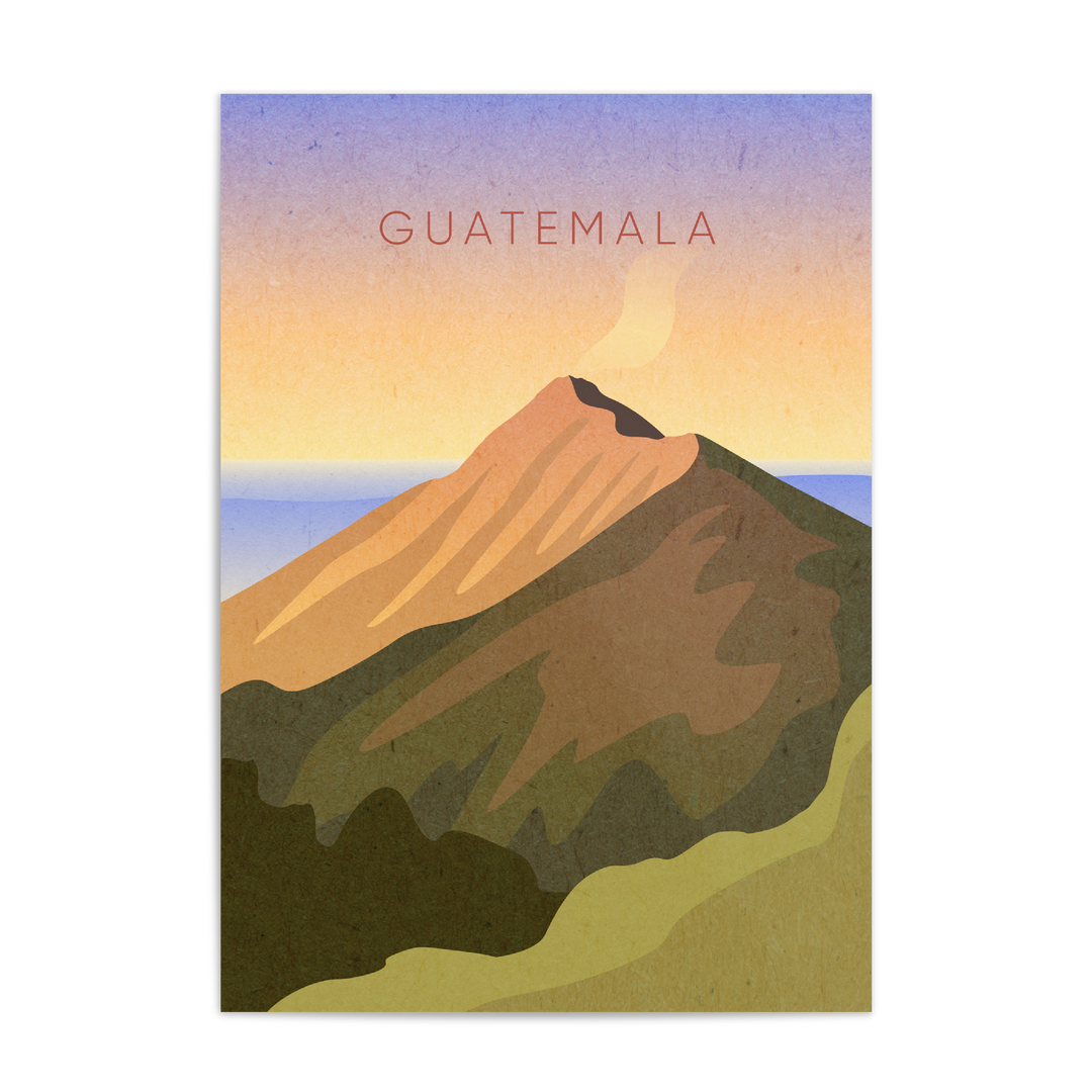 Guatemala Minimal Travel Poster